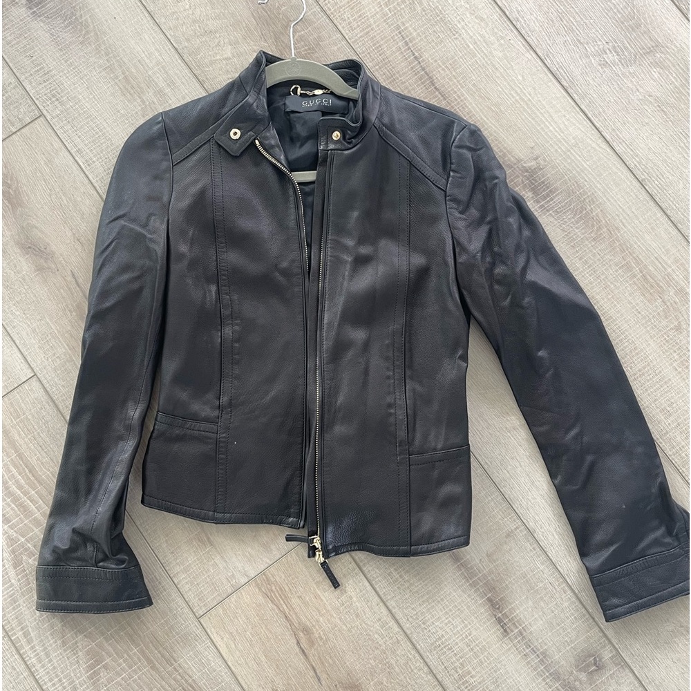 Gucci leather jacket